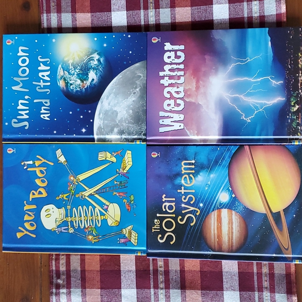 Lot of 4 Hardcover Books: Usborne Science Books